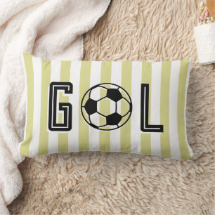 Gol Soccer Football Boy Girl Room Decor Lumbar Cushion