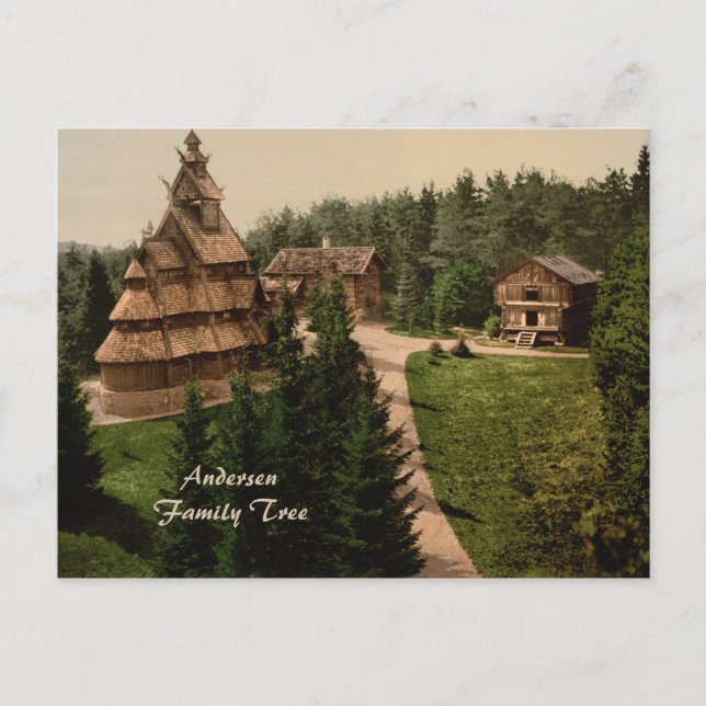 Gol Stave Church, Oslo, Norway Postcard (Front)