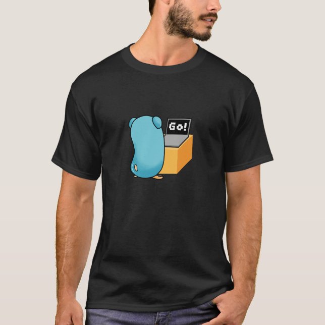 Golang Gopher: Don't disturb me T-Shirt (Front)
