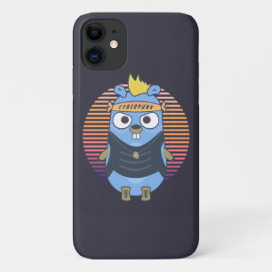 Golang gopher in cyberpunk style Case-Mate iPhone case