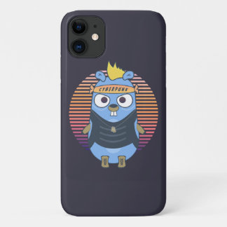 Golang gopher in cyberpunk style Case-Mate iPhone case