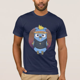 Golang gopher in cyberpunk style T-Shirt