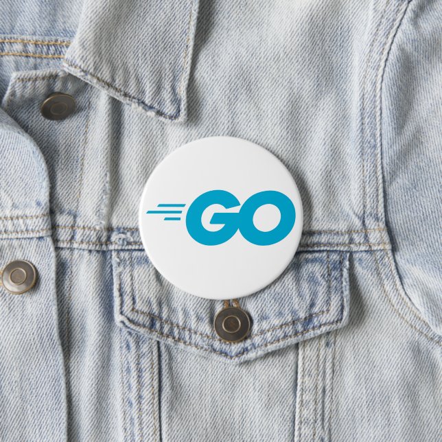 Golang Logo 7.5 Cm Round Badge (In Situ)