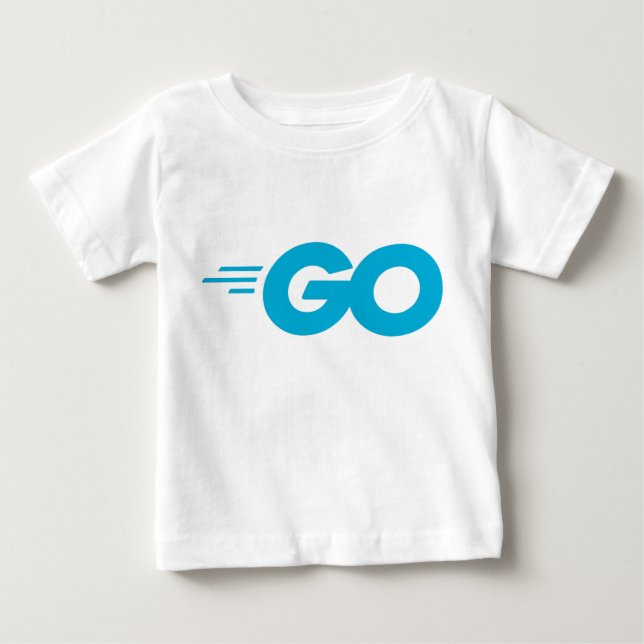 Golang Logo (Go Programming Language) Baby T-Shirt (Front)