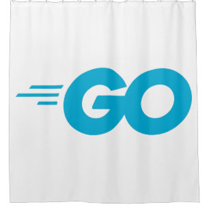 Golang Logo (Go Programming Language) Shower Curtain
