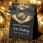 Gold 30th Birthday Party Gold Disco Ball Favour Box<br><div class="desc">Gold Thirtieth Birthday Party Gold Disco Ball Party Favour Box. The Gold and Black 30th Birthday Party Favour Gift Box is perfect for a modern 30th Birthday Party.Please contact the designer for matching items.</div>