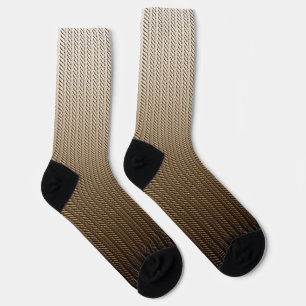 Gold 3d Pattern Socks