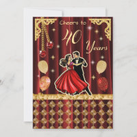 Gold 40th Birthday Celebration |The Ruby Jubilee