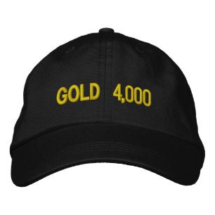 Gold $4,000 Market Celebration Embroidered Hat
