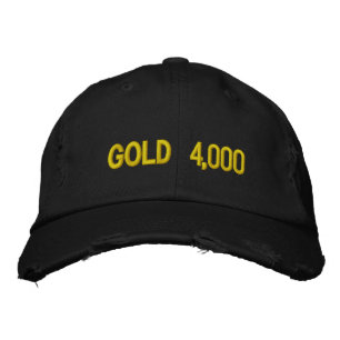 Gold $4,000 Market Celebration Embroidered Hat