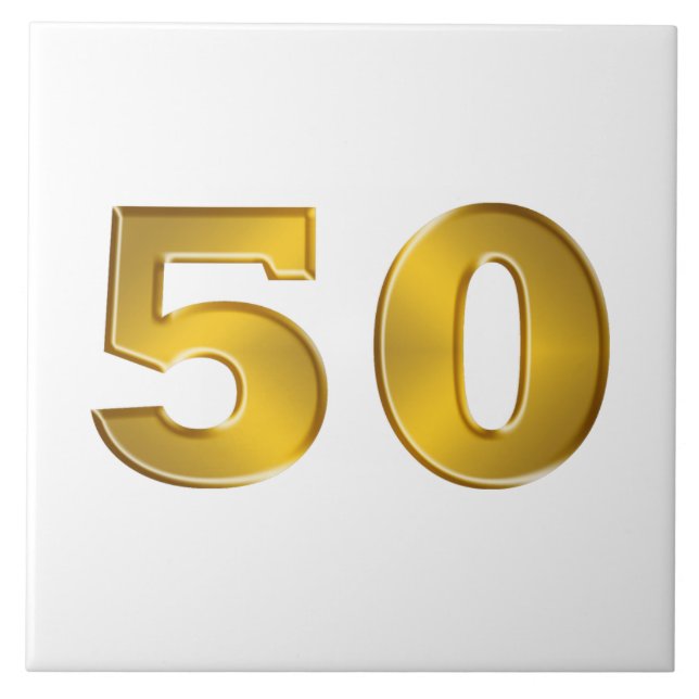 Gold 50th tile (Front)