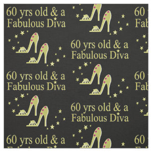 GOLD 60 YRS OLD AND A FABULOUS DIVA FABRIC