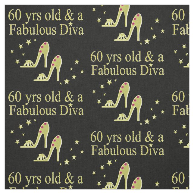 GOLD 60 YRS OLD AND A FABULOUS DIVA FABRIC (Swatch)
