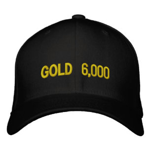 Gold $6,000 Market Celebration Embroidered Hat