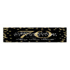 Gold 70th Birthday Glitter Confetti Black
