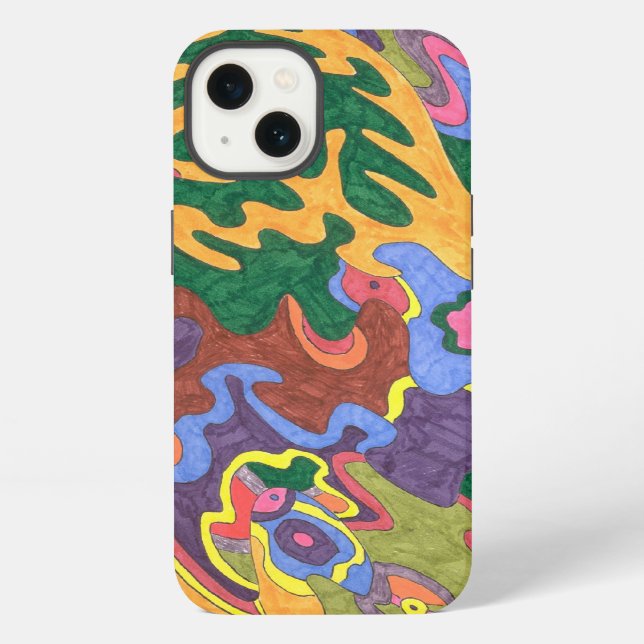 "Gold" Abstract Art iPhone Case (Back)