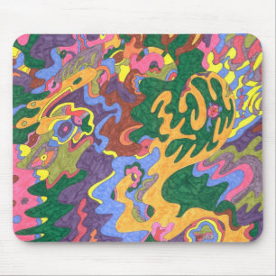 "Gold" Abstract Art Mouse Pad