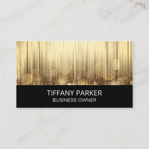Gold Abstract Background   Bokeh Business Card