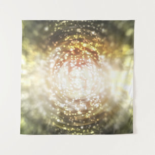 gold abstract blur background, with defocused boke tapestry