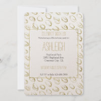 Gold Abstract Circles birthday