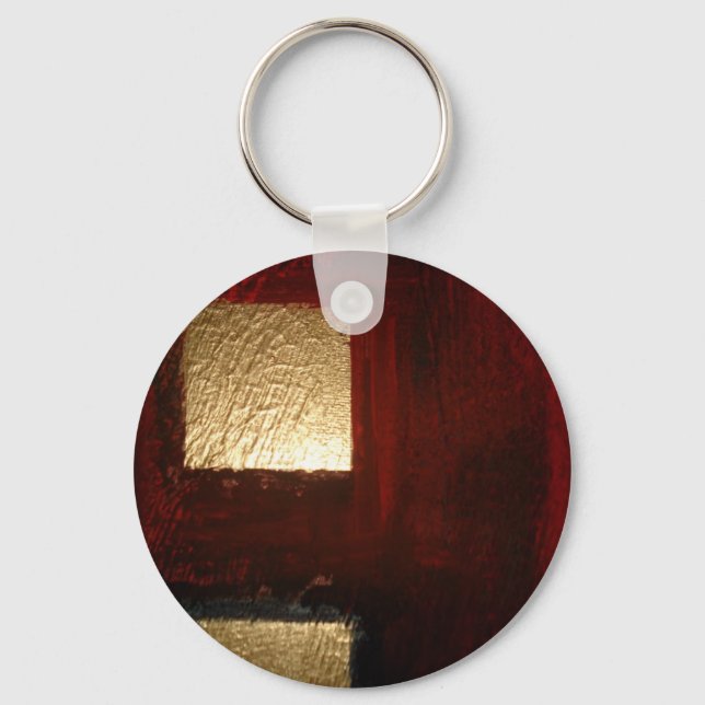 Gold Abstract Key Ring (Front)