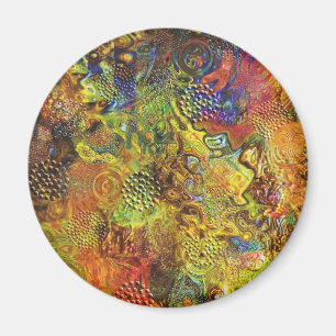 Gold Abstract Magnet
