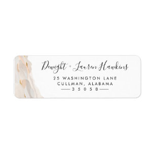 Gold Abstract   Return Address Label