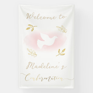 gold accents Confirmation welcome Banner