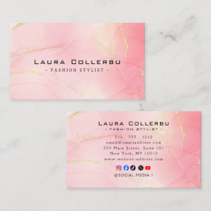 Gold Accents Elegant Business Cards