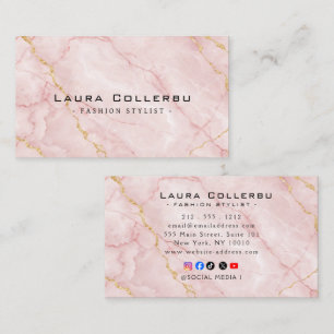 Gold Accents Elegant Business Cards