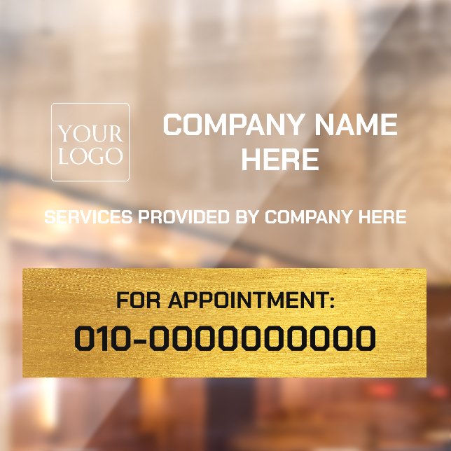 Gold | Add Logo Business Promotion Car Truck Store (Sheet 2)