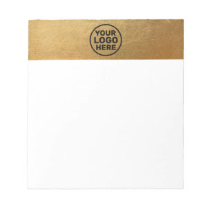  Gold Add Logo  Notepad
