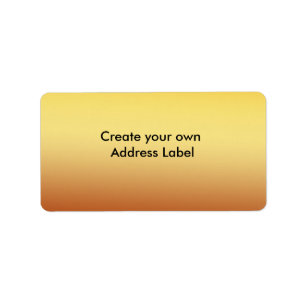 Gold Address Label