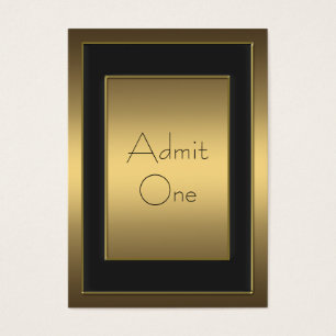 Gold Admission Tickets Event Party Admission Ticke