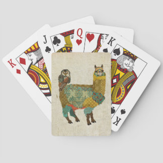 Gold Alpaca & Teal Owl Card Deck