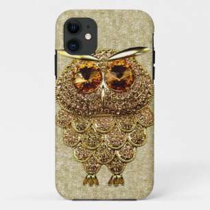 Gold & Amber Owl Jewel PRINTED IMAGE Case-Mate iPhone Case