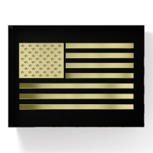 Gold American Flag