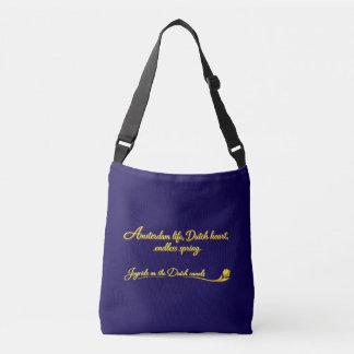 Gold Amsterdam Arched Bridges Charm Crossbody Bag