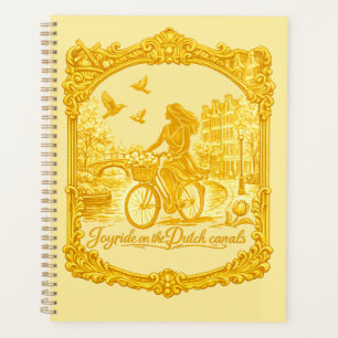 Gold Amsterdam Arched Bridges Charm Planner