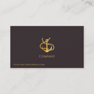 Gold Anchor Business Card