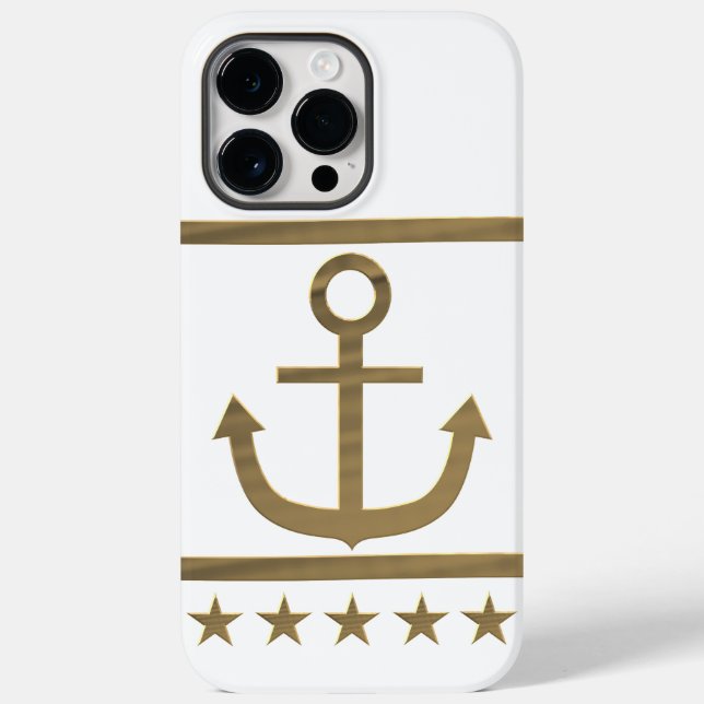 gold anchor happiness symbol  Case-Mate iPhone case (Back)