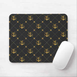 Gold Anchor Mouse Pad