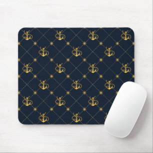 Gold Anchor Mouse Pad