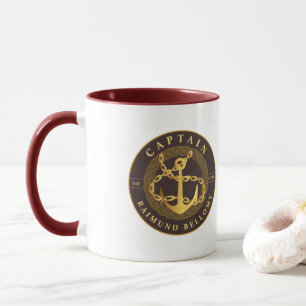 Gold Anchor Mug