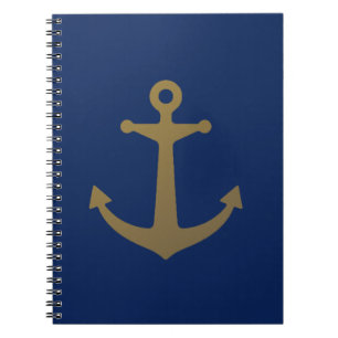 Gold Anchor Notebook
