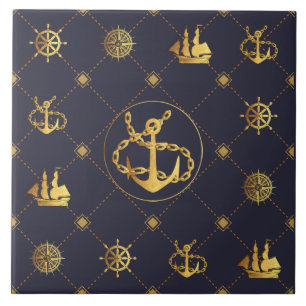 Gold Anchor Tile