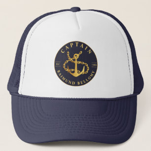 Gold Anchor Trucker Hat
