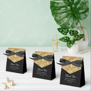 Gold and Black ANY Event Custom Favour Box