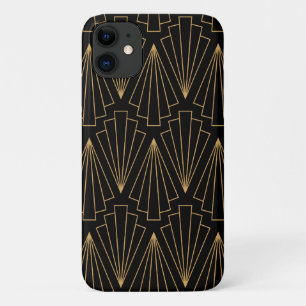 Gold and Black Art Deco Pattern Case-Mate iPhone Case