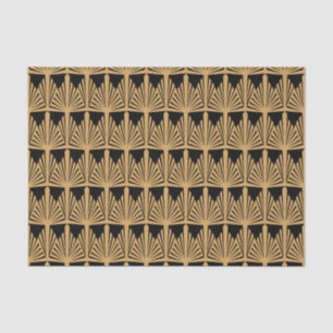 Gold and Black Art Deco Pattern Tissue Paper